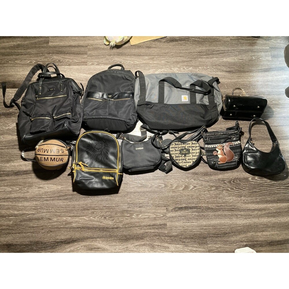 Lot of 10 Purses Knomo Tutilo Bebe Juicy Couture Carhartt - Picture 1 of 12